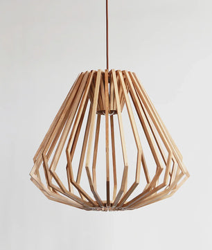 Wood Cage Pendant Lamp