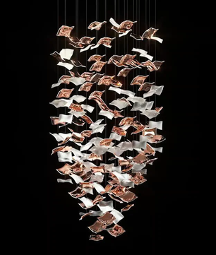 Whispering Kerchiefs Chandelier