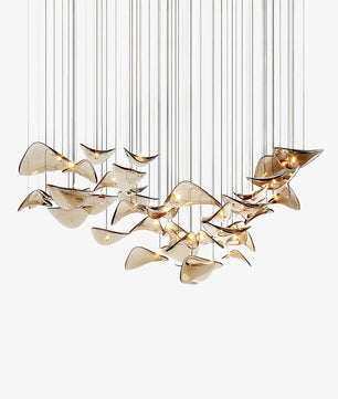 Floating Leaf Chandelier