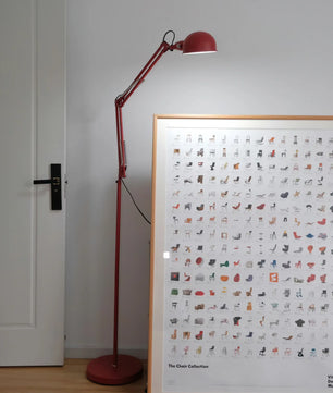 Kaiser Red Floor Lamp