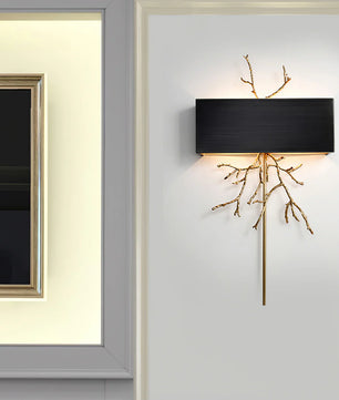 Brass Branch Wall Lamp
