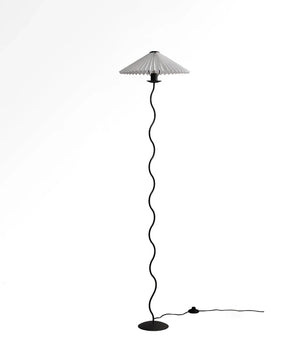 Wiggly Pleated Floor Lamp