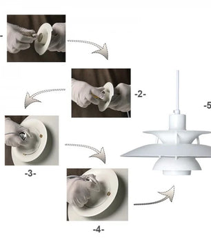 Danish Multi-layer Metal Pendant Light S107