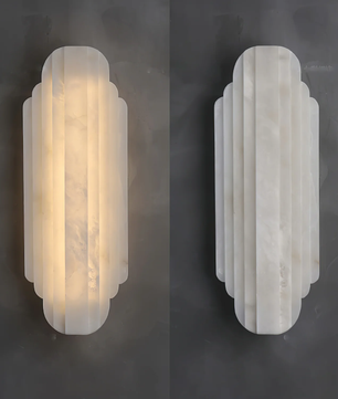 Contemporary Alabaster Wall Sconce