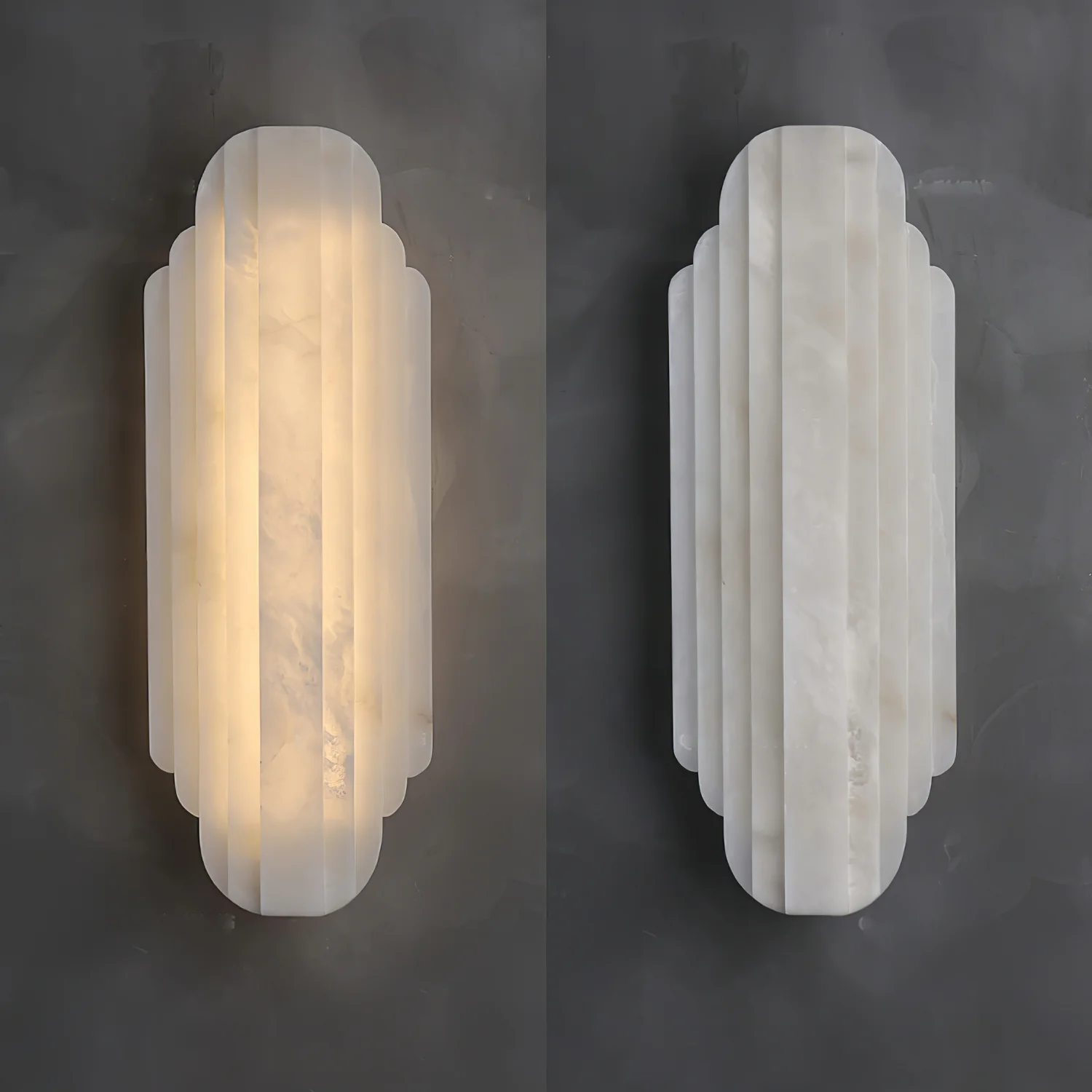 Contemporary Alabaster Wall Sconce