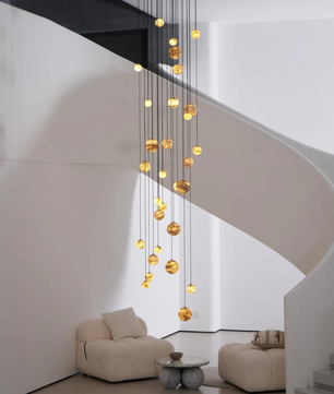 Cascading Art Statement Chandelier