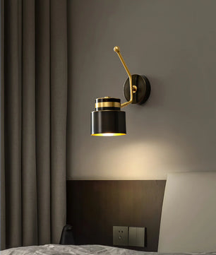 Brass Cylinder Wall Lamp