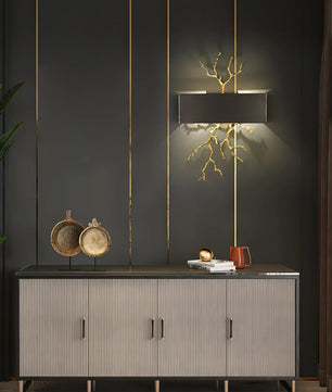 Brass Branch Wall Lamp