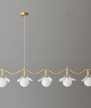 Allanie Gingko Long Chandelier