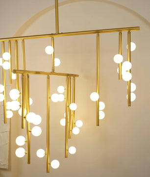 Luminous Cascade Chandelier