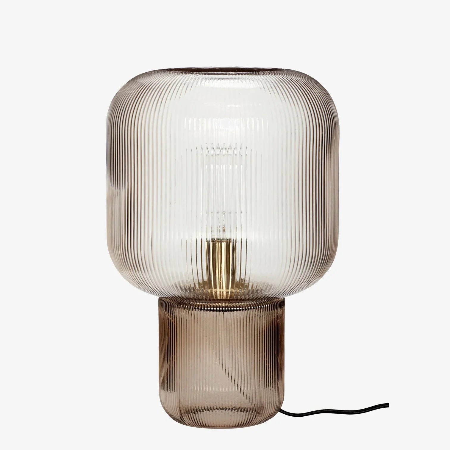 Oval Glass Table Lamp