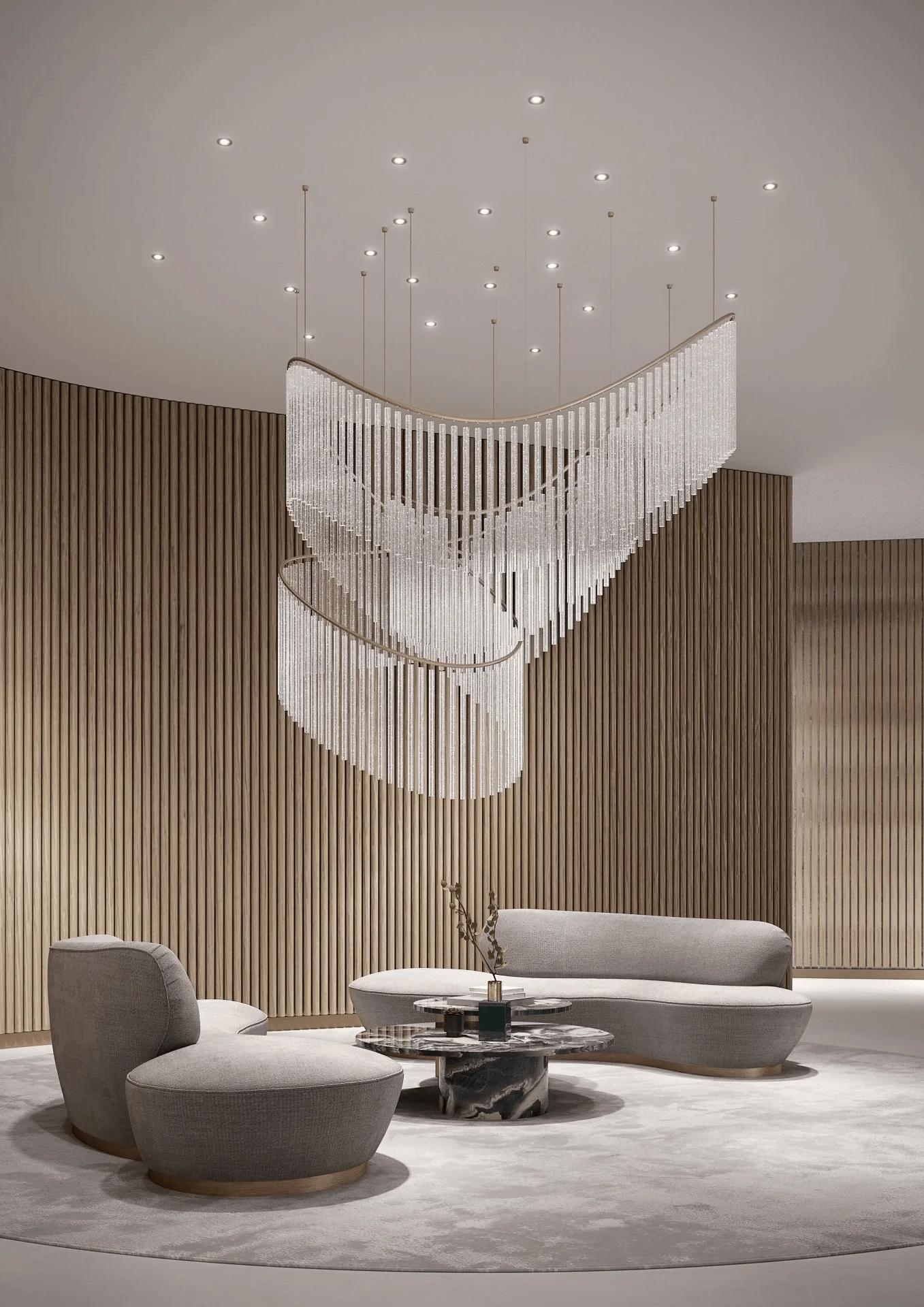 Crystal Spin Customized Chandelier