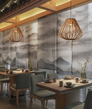 Wood Cage Pendant Lamp