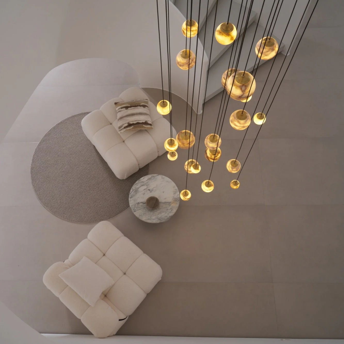 Cascading Art Statement Chandelier