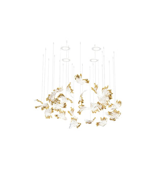 Frosted Petals Frozen Chandelier
