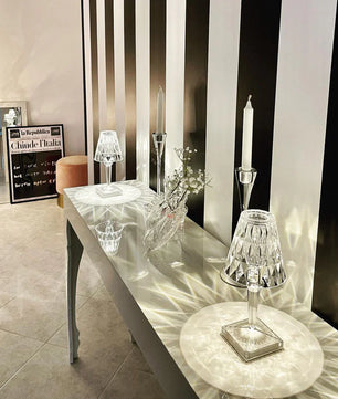 Sparkle Glam Built-in Battery Table Lamp