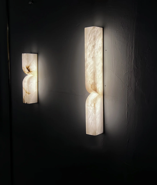 Up Down alabster Wall Sconce