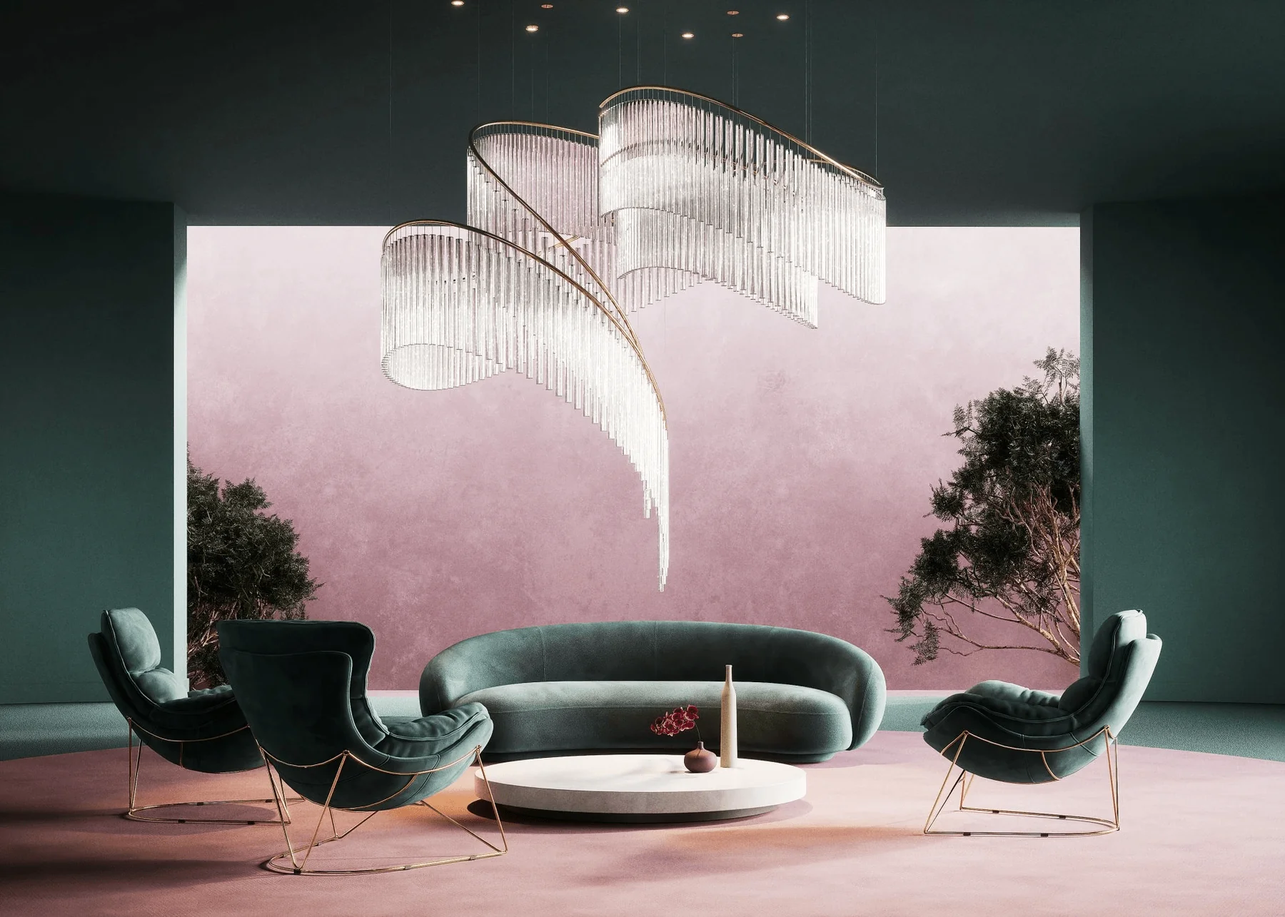 Crystal Spin Customized Chandelier