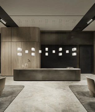 Square Multi Crystal Light Pendant Chandelier