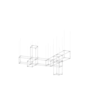 Crystal Grid Bespoken Chandelier