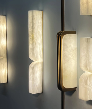 Up Down alabster Wall Sconce