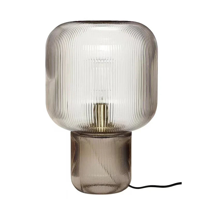 Oval Glass Table Lamp