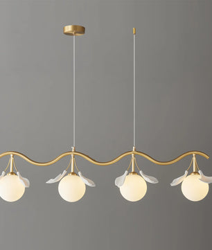 Allanie Gingko Long Chandelier