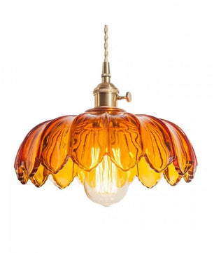 Retro Petal Glass Pendant Light S98