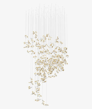 Frosted Petals Frozen Chandelier