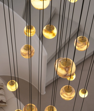 Cascading Art Statement Chandelier