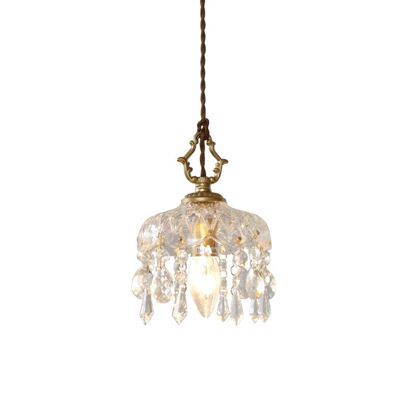 French crystal pendant lamp