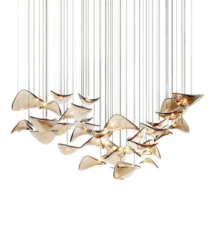 Floating Leaf Chandelier