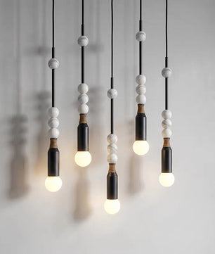 Atelier Marble & Brass Pendant Light