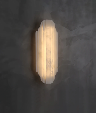 Contemporary Alabaster Wall Sconce