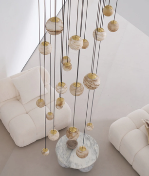 Cascading Art Statement Chandelier