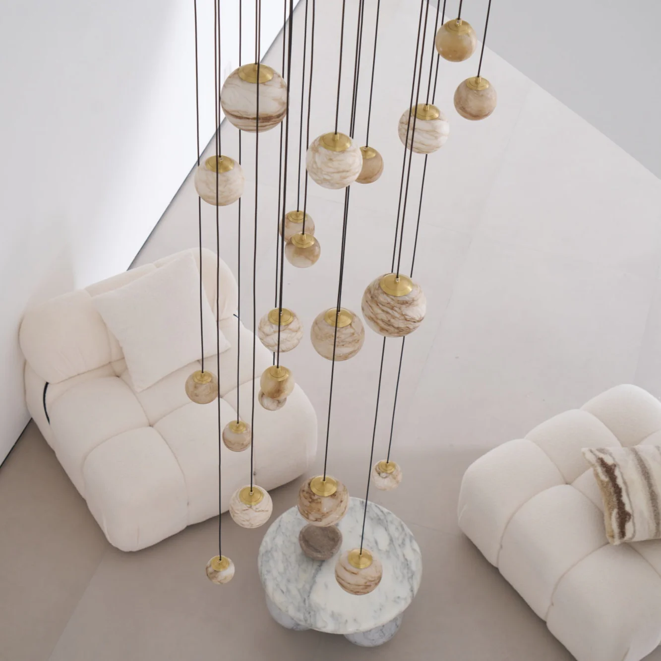 Cascading Art Statement Chandelier