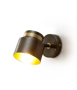 Brass Cylinder Wall Lamp