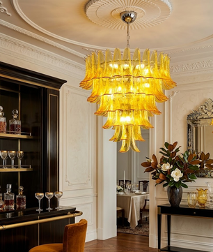 Murano Petal Chandelier