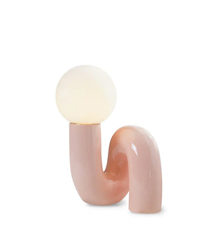 Spiral Glass Table Lamp