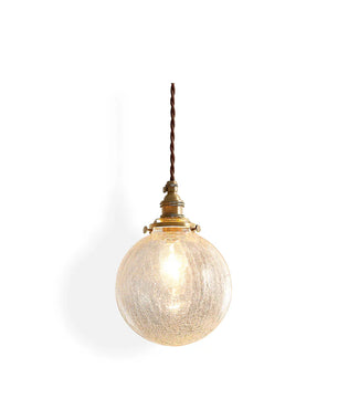 Crackle Glass Pendant Light