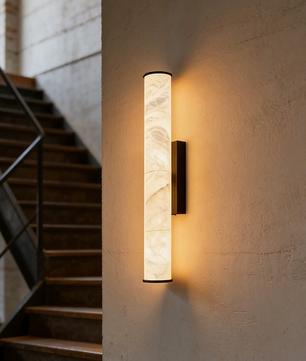 Stelo Linear Alabaster Wall Sconce