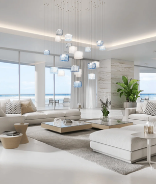 Square Multi Crystal Light Pendant Chandelier