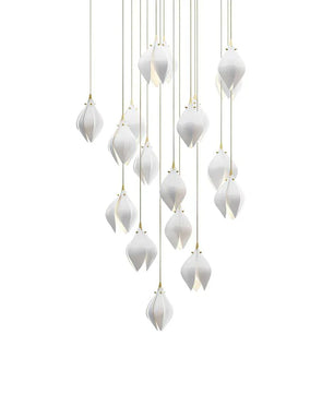 Ceramic Flower Chandelier