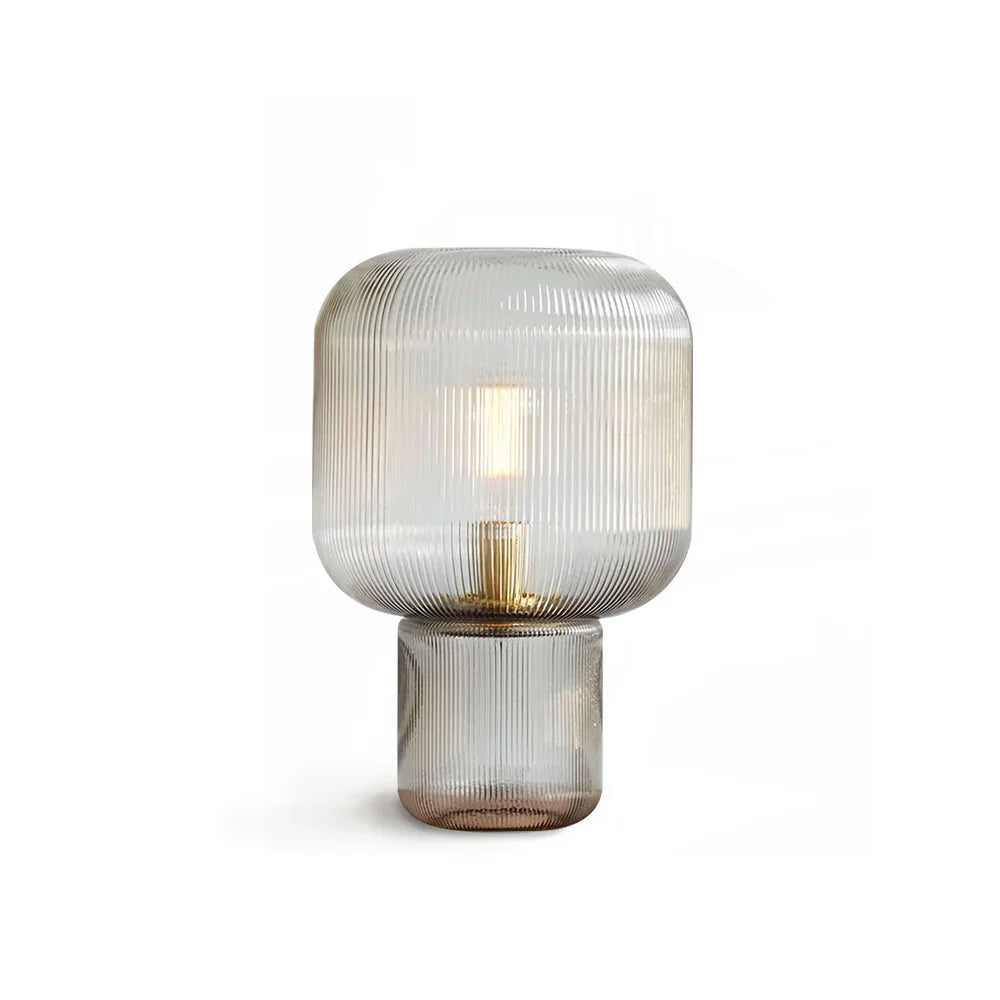Oval Glass Table Lamp