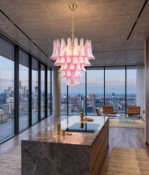 Murano Style Tiered Chandelier