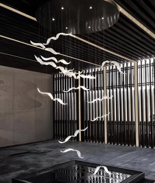 Large Seagull Chandelier