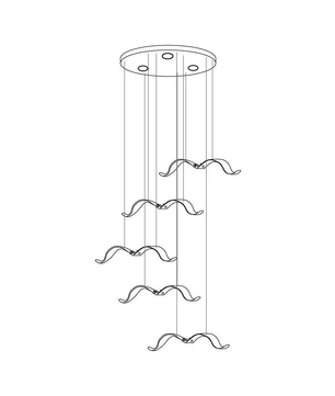 Large Seagull Chandelier