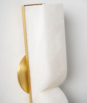 Up Down alabster Wall Sconce