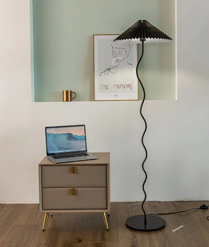 Wiggly Pleated Floor Lamp