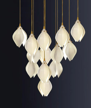 Ceramic Flower Chandelier